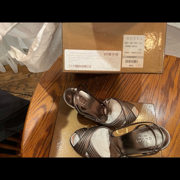 New Gucci Sand Pelle Cuoio Sasso 7.5 (FINAL PRiCE) - Picture 9 of 16